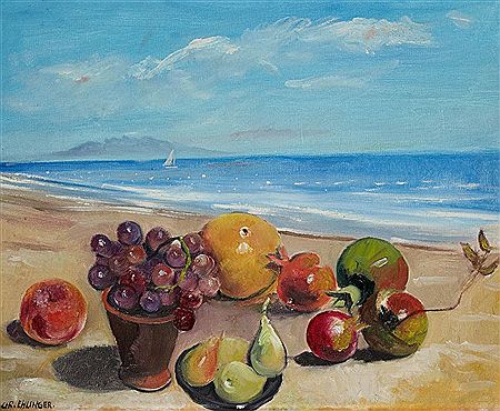 Fruits sur une plage andalouse