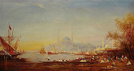 Sample artwork by Alfred Bachmann (1863 - 1956), known for landscape painting - View similar artists and auction records