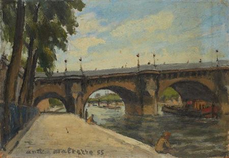 Vue du Pont Neuf, 55 by Andre Malterre - Auction record, sale price, and art valuation. Compare with similar artists and explore comparable artworks.