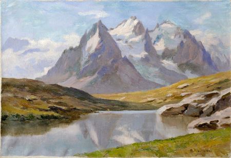 Les Aiguilles de Chamonix by Edgard Bouillette - Auction record, sale price, and art valuation. Compare with similar artists and explore comparable artworks.