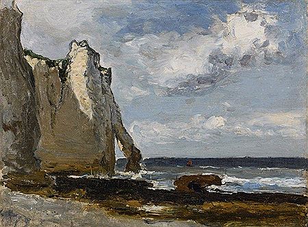 La falaise à Etretat by Eugène Baudin - Auction record, sale price, and art valuation. Compare with similar artists and explore comparable artworks.