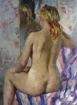 Devant le miroir by Boris Mikhailovich Lavrenko - Auction record, sale price, and art valuation. Compare with similar artists and explore comparable artworks.