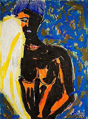 La femme orange
