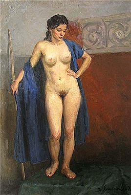 Modèle dans l'atelier by Viktor Fedorovich Letyanin - Auction record, sale price, and art valuation. Compare with similar artists and explore comparable artworks.