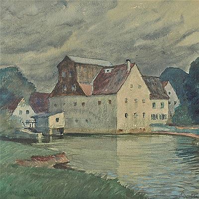 Wassermühle am Flusslauf