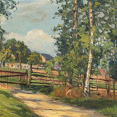 Frühlingslandschaft mit Gehöft by Georg Lemm - Auction record, sale price, and art valuation. Compare with similar artists and explore comparable artworks.