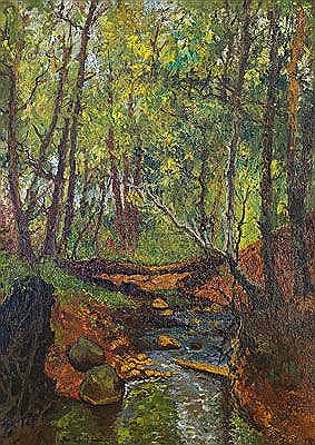 Sample artwork by Hugo Richter-Levensdorf (1854 - 1904), known for realism, landscape painting - View similar artists and auction records