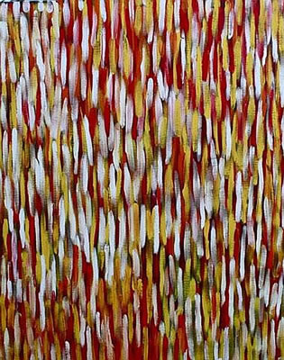 Bush Yam Leaves by Evelyn Pultara - Auction record, sale price, and art valuation. Compare with similar artists and explore comparable artworks.