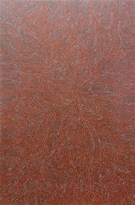 Sample artwork by Richard Yugumbarri Tjakamarra (Born 1958), known for aboriginal art - View similar artists and auction records