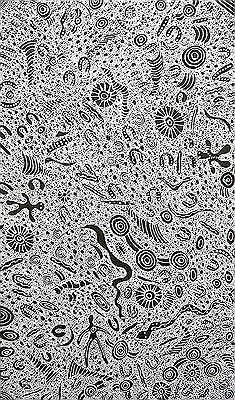 Sample artwork by Stephen Price Petyarre (Born c1974), known for aboriginal painting - View similar artists and auction records