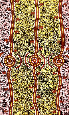 "Kangaroo Dreaming" by Long Jack Phillipus - Auction record, sale price, and art valuation. Compare with similar artists and explore comparable artworks.