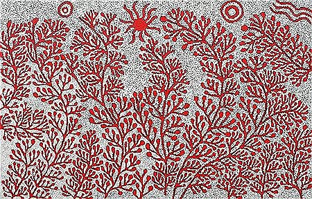 "Spirit Trees" by Mavis Jugadai Napaltjarri - Auction record, sale price, and art valuation. Compare with similar artists and explore comparable artworks.