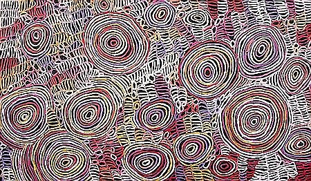 "Body Paint" by Charmaine Pwerle - Auction record, sale price, and art valuation. Compare with similar artists and explore comparable artworks.