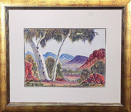 "Twin Ghost Gums"