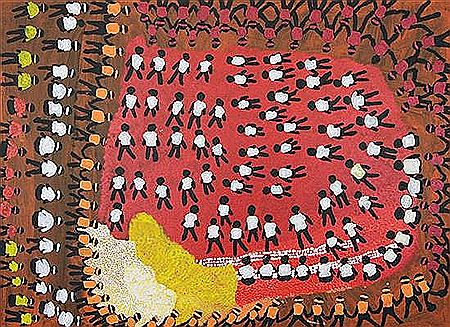 Kapi Dreaming by Ronnallen Tjapaltjarri - Auction record, sale price, and art valuation. Compare with similar artists and explore comparable artworks.