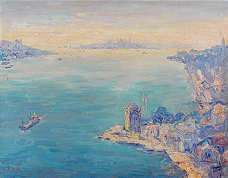 "The Bosphorus" by Ahmet Fazil Aksoy - Auction record, sale price, and art valuation. Compare with similar artists and explore comparable artworks.