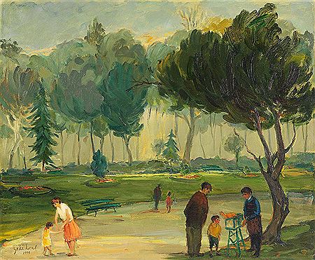 Sample artwork by Zeki Kiral (Born 1927), known for painting - View similar artists and auction records