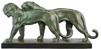 Zwei Panther.