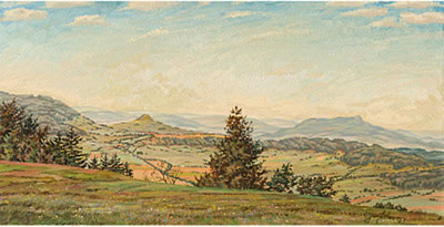 Hegau landscape in the summer