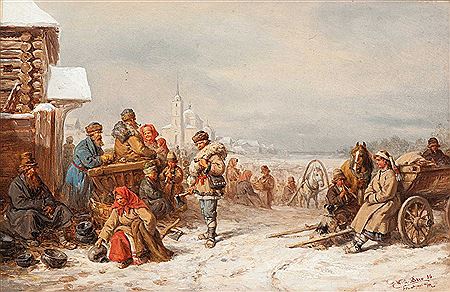 Auf dem Winterjahrmarkt