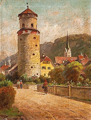 The "Katzenturm" in Feldkirch, Austria