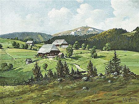 "Feldberg im Schwarzwald von Hinterzarten aus (view of the Feldberg in the Black Forest, seen from Hinterzarten)"