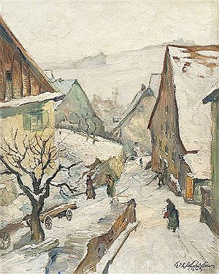 Sonniger Wintertag in Bonndorf (sunny winter's day in Bonndorf)