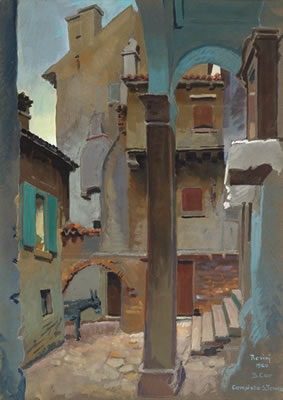 Rovinj - Campiello San Tomaso by Bogumil Car - Auction record, sale price, and art valuation. Compare with similar artists and explore comparable artworks.