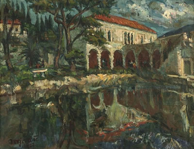 Sample artwork by Ivo Vojvodic (1923 - 1994), known for painting - View similar artists and auction records