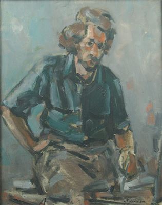 Portrait of Ion Minoiu: Selfportrait