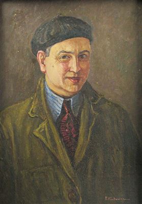 Portrait of Partog Vartanian: Selfportrait with Beret
