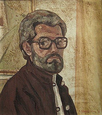 Portrait of Spiru Vergulescu: "Selfportrait with Glasses"