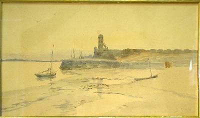 Lighthouse Harbor by Louis Kinney Harlow - Auction record, sale price, and art valuation. Compare with similar artists and explore comparable artworks.