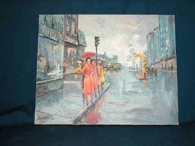 Sample artwork by Carmen Lombardi (1922 - 2002), known for streetscene, landscape - View similar artists and auction records