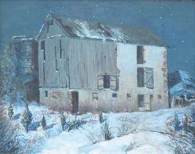 Winter Landscape with Barn by Harry Horn - Auction record, sale price, and art valuation. Compare with similar artists and explore comparable artworks.