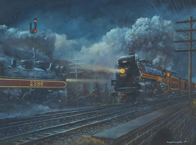 Steam Train Passing in the Night