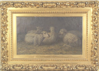 Scene with Four Sheep by Francis Wheaton - Auction record, sale price, and art valuation. Compare with similar artists and explore comparable artworks.