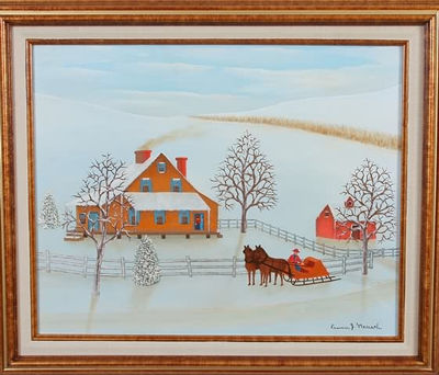 Morning Chores by Erwin Neusch - Auction record, sale price, and art valuation. Compare with similar artists and explore comparable artworks.