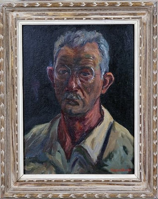 Portrait of Mildred Gehman: Copy of Self Portrait W. E. Baum