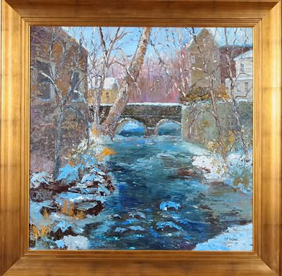 Carversville In Winter by Don Kaiser - Auction record, sale price, and art valuation. Compare with similar artists and explore comparable artworks.