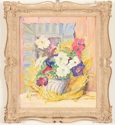 PETUNIAS AND MIRROR