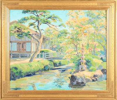 ABBOT'S GARDEN, NIKKO, JAPAN by Arrah Gaul - Auction record, sale price, and art valuation. Compare with similar artists and explore comparable artworks.