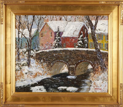 Bridge Behind Houses