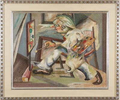 Portrait of William Corasick: Self portrait of artist