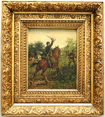 Civil War Soldier on Horseback