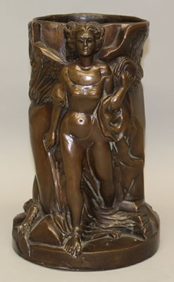 Figural Relief Decorated Vessel