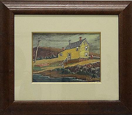Yellow House Along the Water