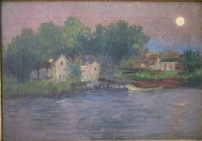Moonlight Landscape by Carl Buergerniss - Auction record, sale price, and art valuation. Compare with similar artists and explore comparable artworks.