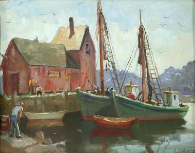 Rockport Harbor Scene