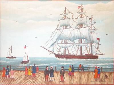Figures on Boardwalk